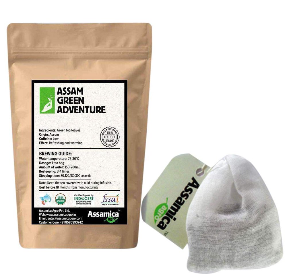 Assamica Agro Assam Green Adventure - 10 Tea Bags (Pack Of 1)