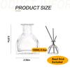 1PCS Clear Empty Glass Diffuser Bottle Reed Diffuser Refill Replacement Aroma Dispenser Diffusers Vase Storage Container Fragrance Accessories for Aroma Essential Oil DIY Home Use view 2