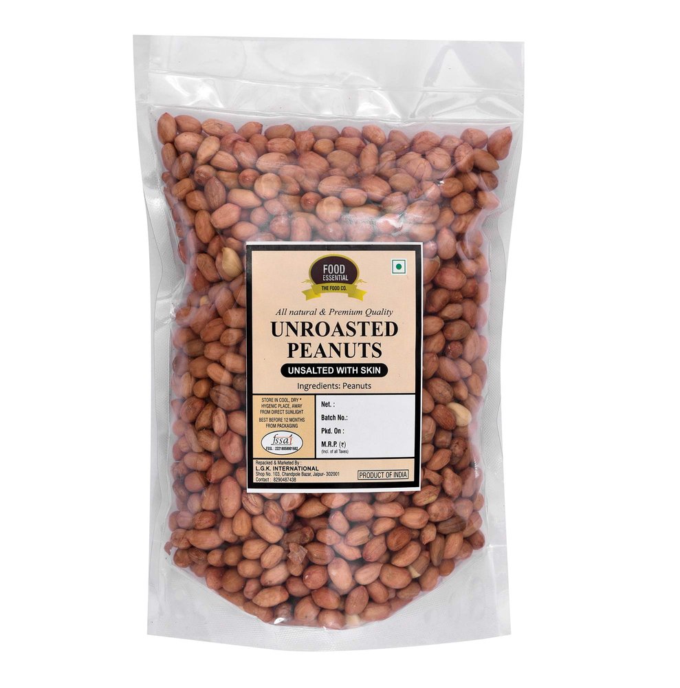 Food Essential Whole Unroasted Peanut with Skin 5 kg.