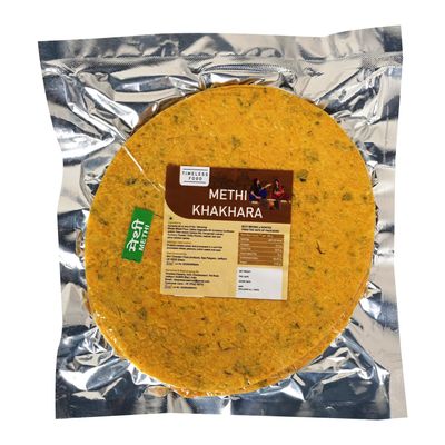 Timeless Food Methi Khakhra 800g | Fenugreek Special Khakhra | Gujarati Healthy Snack | Vacuum Pack