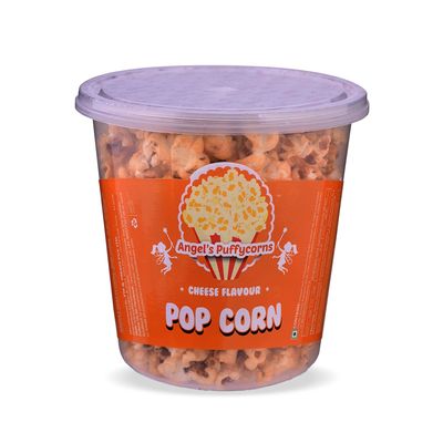 Angels Puffycorns Flavoured Ready to Eat Pop Corns - Cheese Flavour - Pack of 4 Units