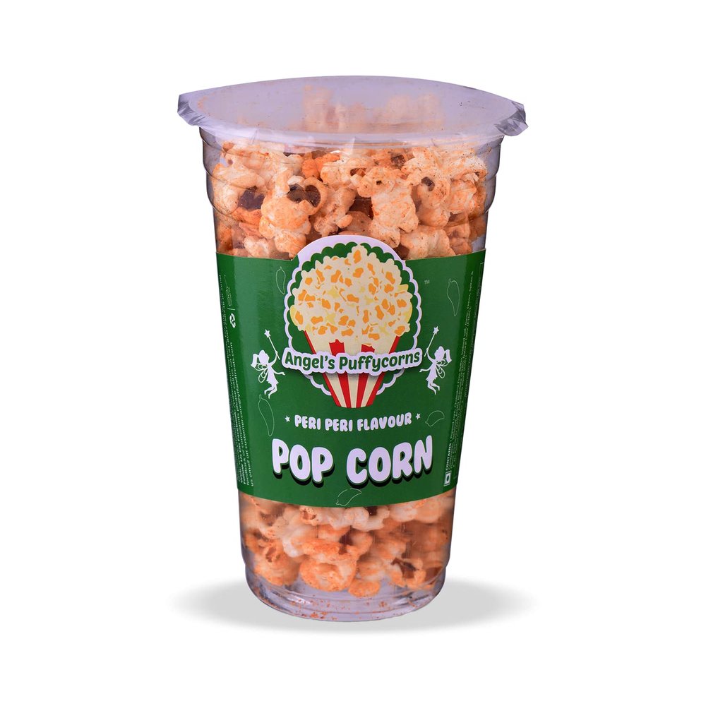 Angels Puffycorns Flavoured Ready to Eat Pop Corns - Peri Peri Flavour - Pack of 6Units