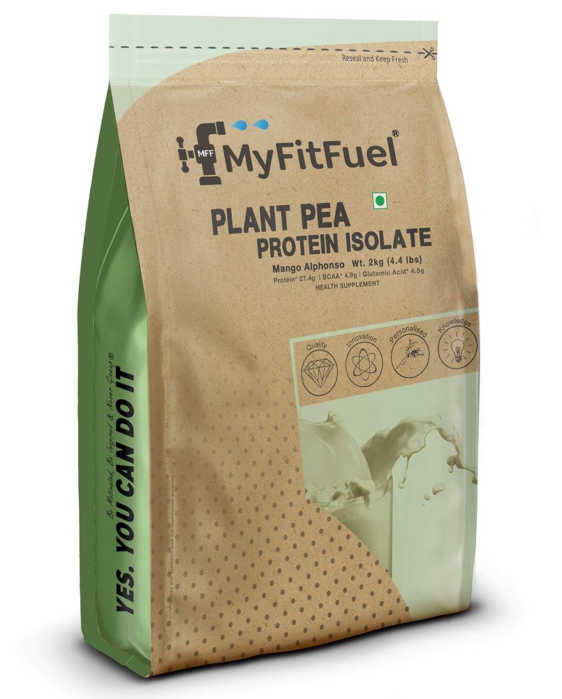 MyFitFuel MFF Plant Pea Protein 2 Kg (4.4 lbs) Mango Alphonso