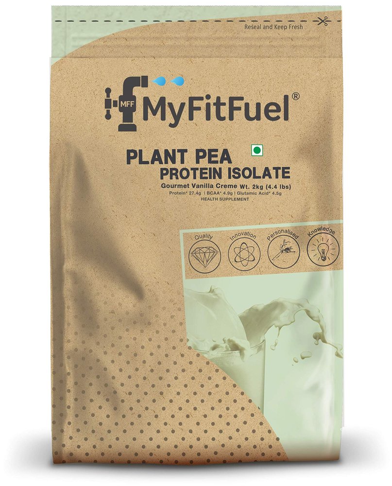 MyFitFuel MFF Plant Pea Protein 2 Kg (4.4 lbs) Gourmet Vanilla Crme
