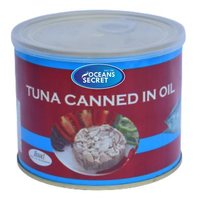 Oceans Secret - Canned Tuna Chunks in Oil, 500g (Pack of 8)