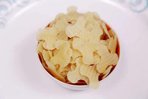 AnuvanFeel The Utsav Ready to Fry 3D Fan Shape Papad _Homemade papad Food Snack Chips_with Chaat Masala (1000)