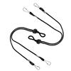 2PCS Adjustable Length Mask Lanyard for Kids,Neck Straps for Back of Head and Adjustable Stopper Mask Holders Extender Black view 1