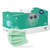 Medohealthy Care View 3 Ply Disposable Face Masks with nose pin BIS, (ISI) Certified mask with Melt blown layer (Pack of 50, Green) view 1