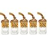 ConStore 5pcs 8ml Hanging Perfume Aromatherapy Bottle Diffuser Glass Essential Oil Scent Diffuser Refillable Perfume Bottle Empty Fragrance Aromatherapy Bottle (Gold) view 1