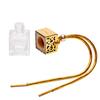 ConStore 5pcs 8ml Hanging Perfume Aromatherapy Bottle Diffuser Glass Essential Oil Scent Diffuser Refillable Perfume Bottle Empty Fragrance Aromatherapy Bottle (Gold) view 4