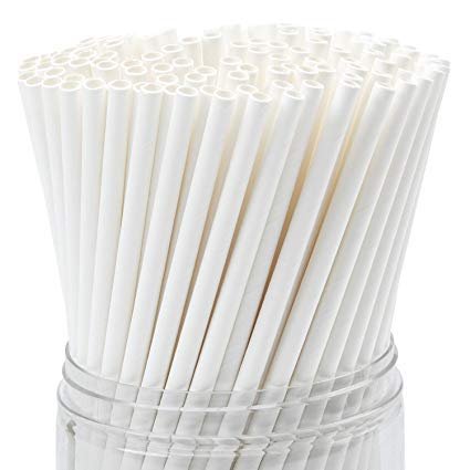 KURUPPATH Group Premium Paper Straws (Pack of 500) - 8 MM