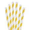 Esstraw - Printed Paper Drinking Straw - Yellow Stripe view 1