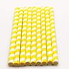 Esstraw - Printed Paper Drinking Straw - Yellow Stripe view 2
