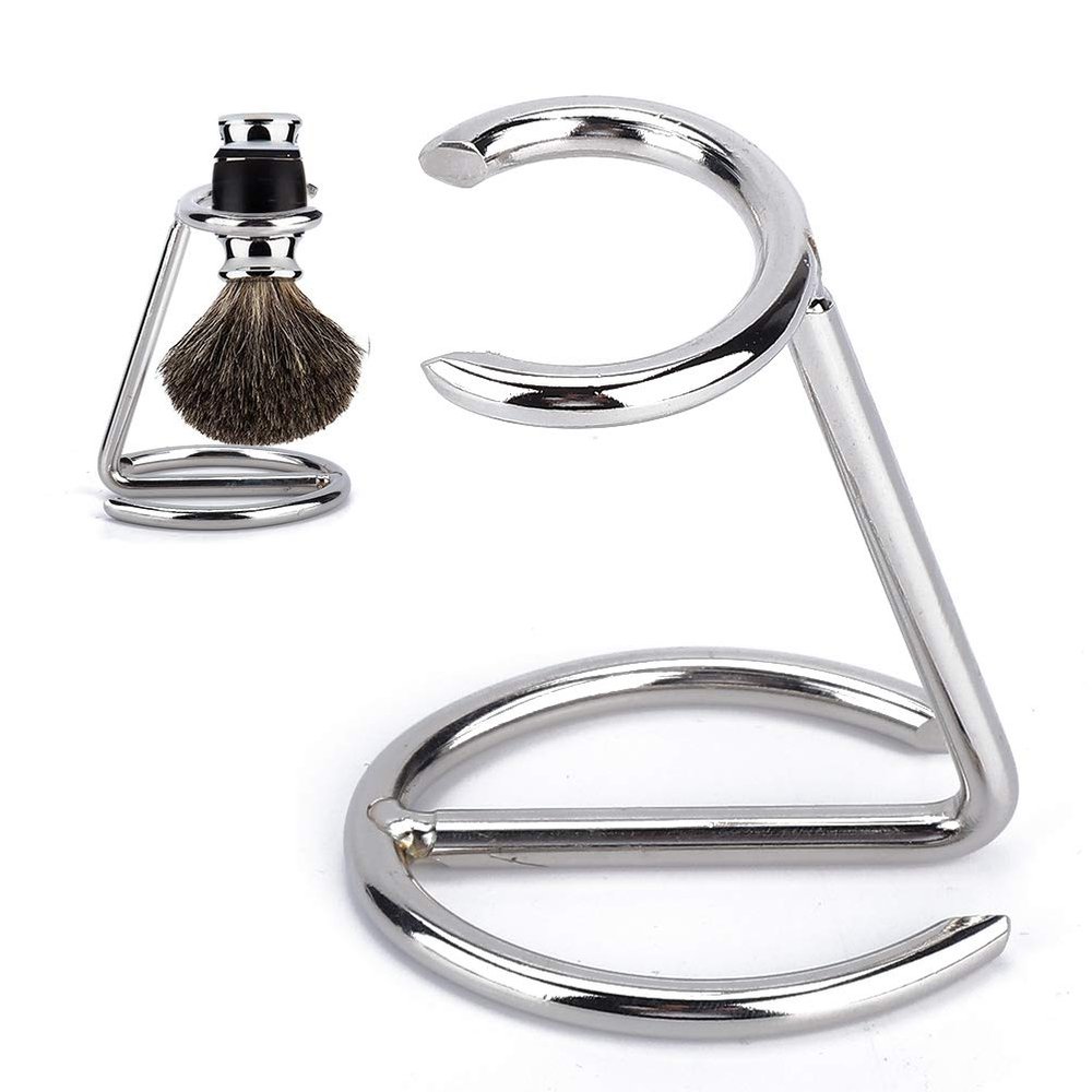 Brush Holder, Standard Size Shave Brush Holder, Stainless Steel For Daily Shaving And Barber Tool for Salon