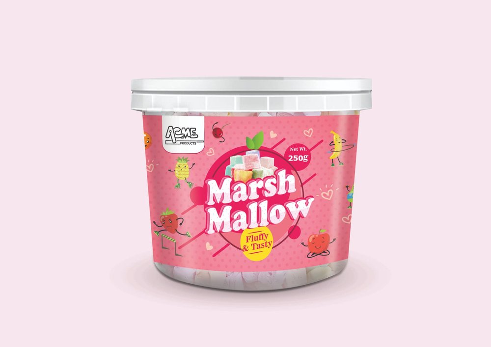 Acme Products-Marshmallows 250 GMS-Assorted Fruit Flavous-Halal