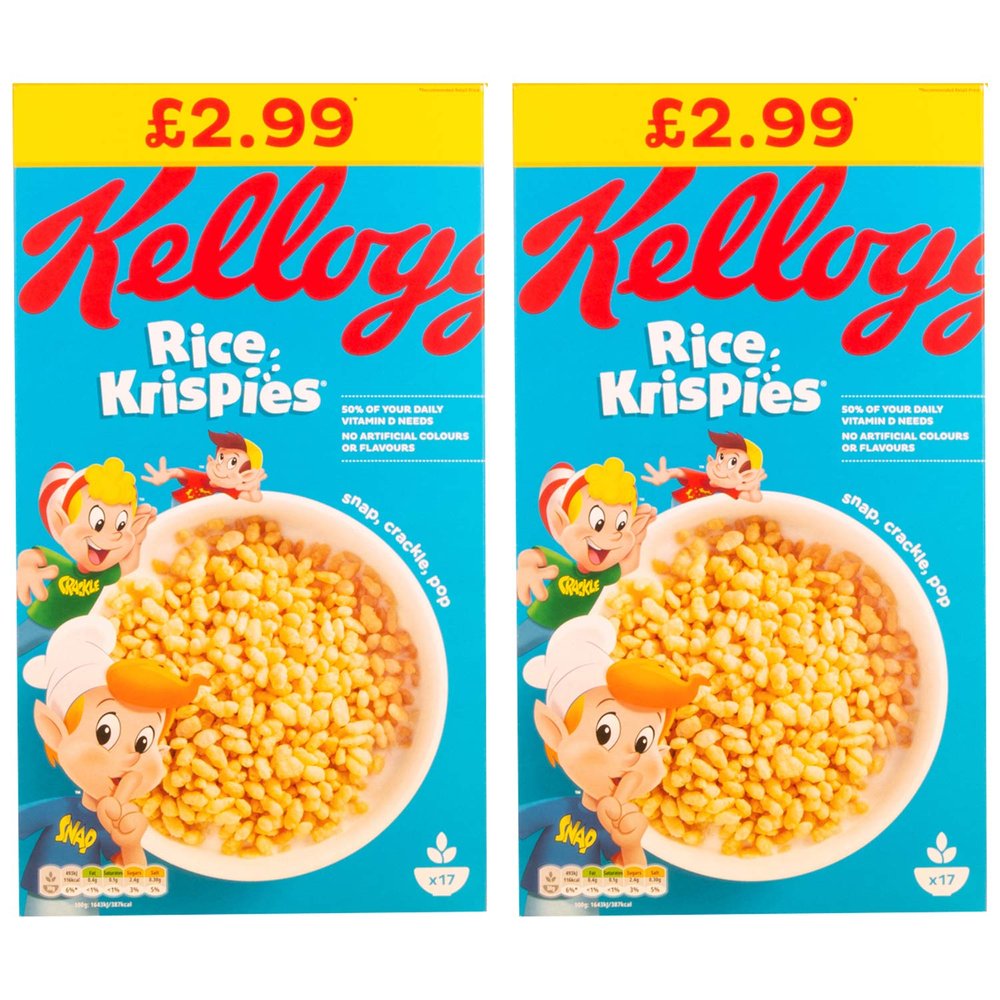 Kellogg's Rice Krispies - 2 Pack, 2 x 510 g