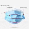 GreatDio  Non Woven 3-Ply Disposable Universal Breathable Anti Pollution Surgical Mask with EarLoop (Blue), 100 Pack. view 3