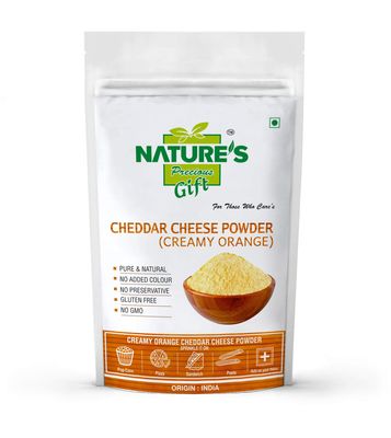 NATURE'S GIFT - FOR THOSE WHO CARE'S Cheddar Cheese Powder (Creamy Orange) - 100 GM