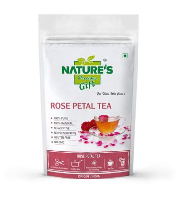 NATURE'S GIFT - FOR THOSE WHO CARE'S Rose Petals Dried | Rose Tea - 100 GM