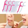 AVNISH 40pcs of Dental Floss With Handle Flosser For Teeth Flossing Thread Toothpick Mounth Cleaning Tool (Pack of 2) Tooth Cleaning Disposable Teeth Flossing Thread Toothpicks Healthy and Breath Gums view 4