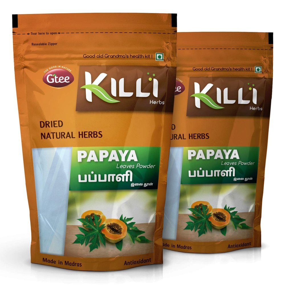 KILLI Papaya Leaves Powder, 100g (Pack of 2)