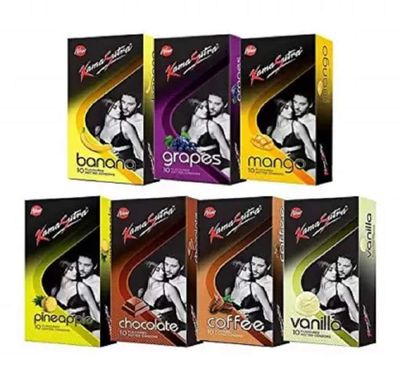KamaSutra Honeymoon Pack Condom (Pack of 7, 70S)
