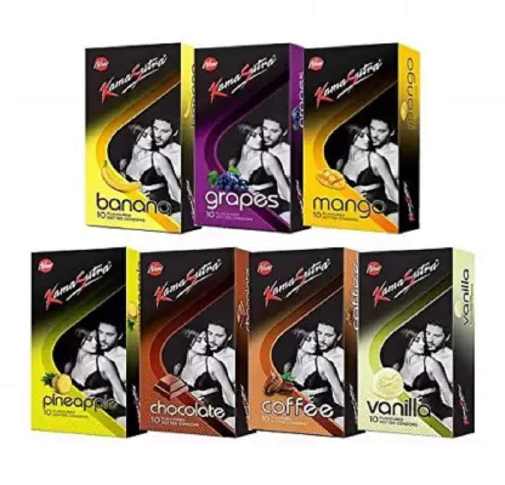 KamaSutra Honeymoon Pack Condom (Pack of 7, 70S)