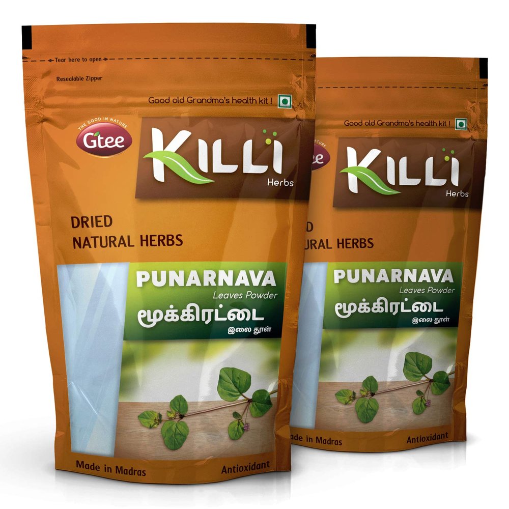 KILLI Punarnava | Boerhavia diffusa | Mookirattai Leaves Powder, 100g (Pack of 2)