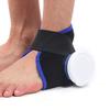 Ankle Ice Bag, Mesh Material Ice Bag Strap, Blue Flexible Durable Ankle Brace Strap, Physiotherapy Tool for Cold Compress with Ice Bag Hot Compress view 2