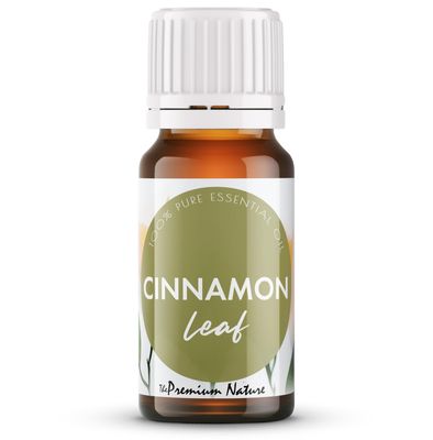 The Premium Nature Cinnamon Leaf Essential Oil - Health Booster for Happier, Sore Free Days - 100% Pure Natural Therapeutic Cinnamon Essential Oil for Aromatherapy Diffuser & Topical Use (10 ML)