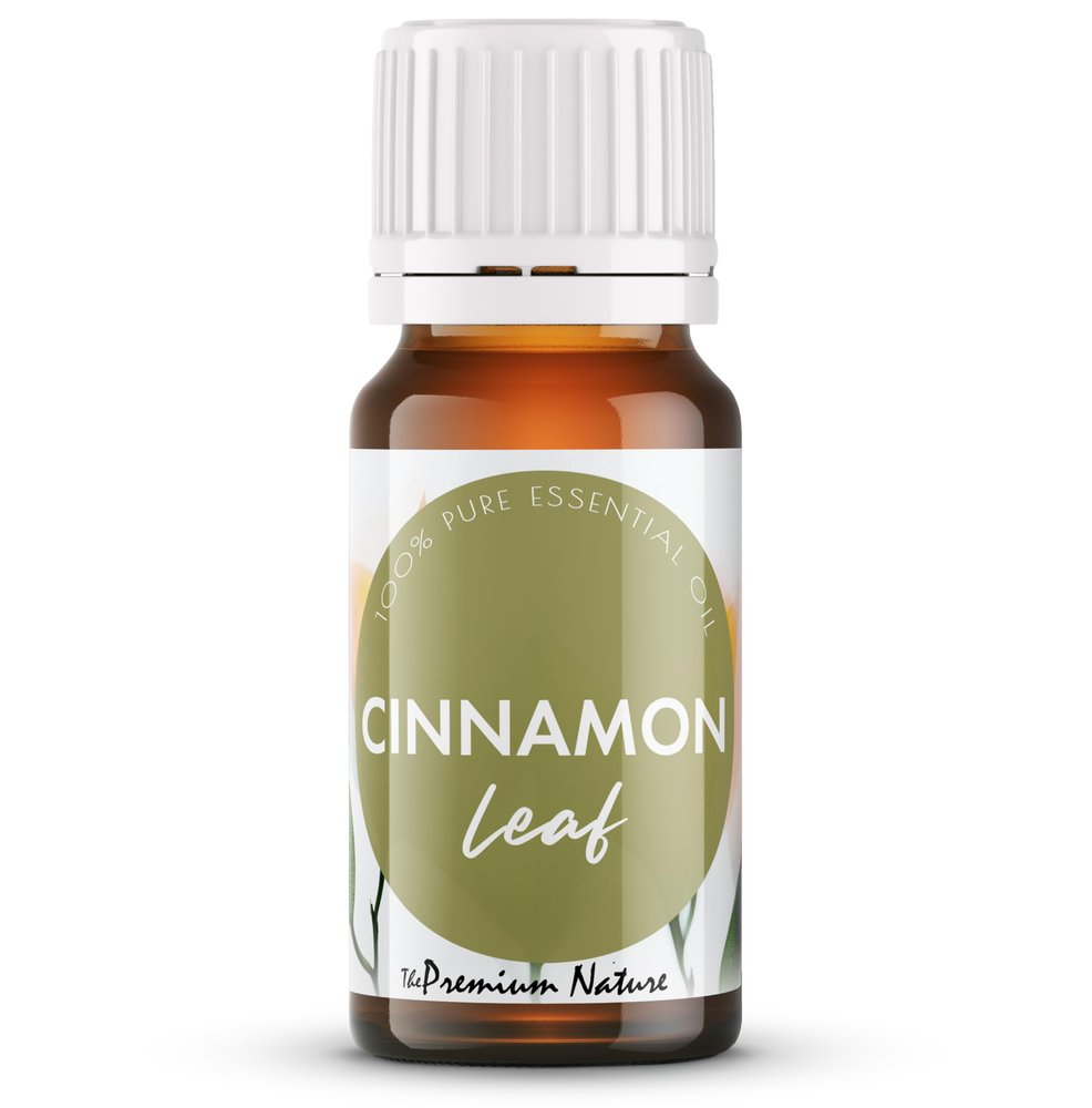 The Premium Nature Cinnamon Leaf Essential Oil - Health Booster for Happier, Sore Free Days - 100% Pure Natural Therapeutic Cinnamon Essential Oil for Aromatherapy Diffuser & Topical Use (10 ML)