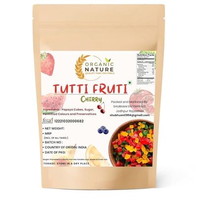 Organic Nature Mix Tutti Frutti(Multi Colour) (400 Gram)