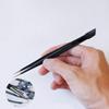 4 Pcs Multifunctional Manicure Tweezers Professional Pointed Tweezer with Rubber Embossing End for Manicure Nail Art view 3