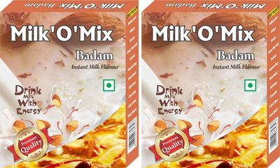 Milk'O'Mix Badam Instant Milk Flavour Box - 150g Each (Pack Of 2)