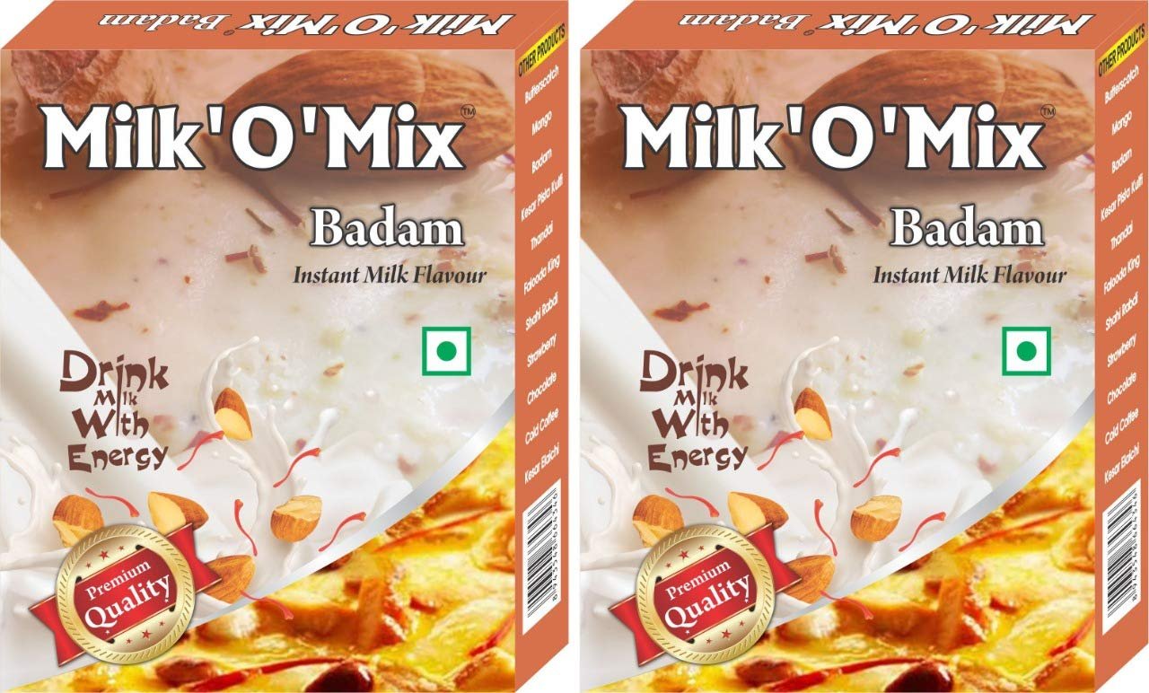 Milk'O'Mix Badam Instant Milk Flavour Box - 150g Each (Pack Of 2)