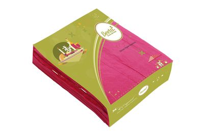 Beeta Coloured Dinner Paper Napkin Tissue 50 Napkin x 2 Ply (Assorted or Identical Colors) (Pack of 3) (Colors May Vary as Per Availability.)- 150 napkins- 100% Natural Cellulose Fiber