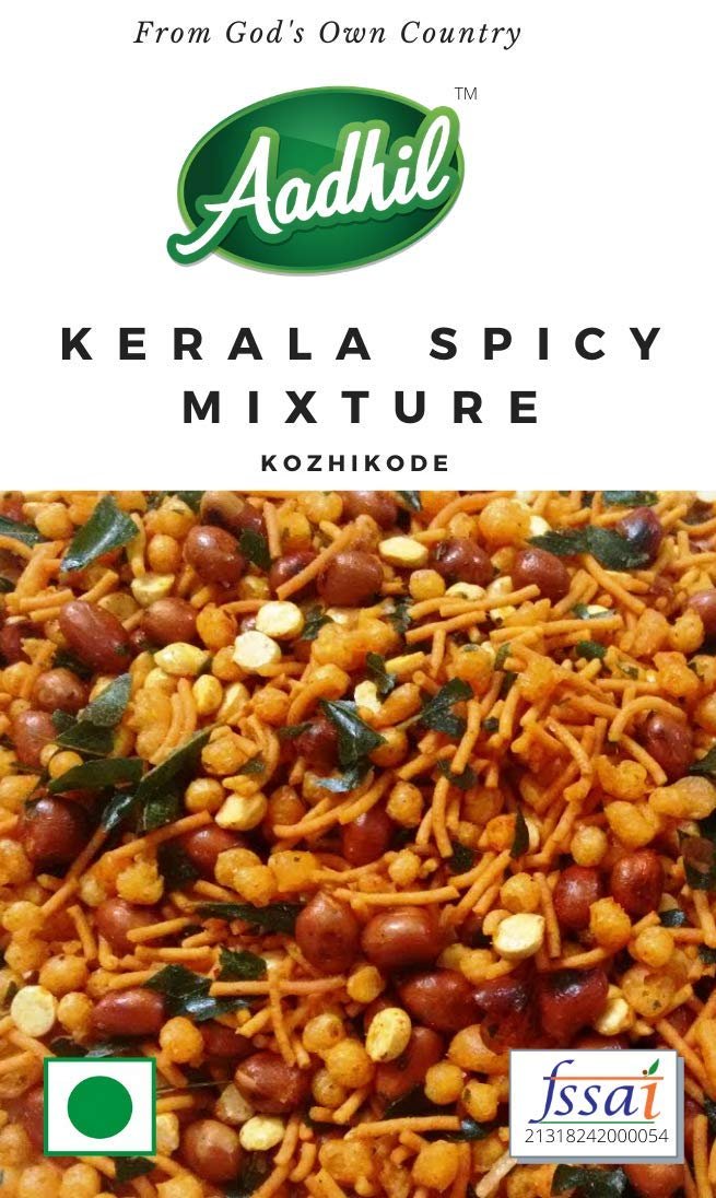 Aadhil Kerala Traditional Spicy Namkeen Mixture Snack - 400g | Namkeen Snacks for Foodie Indians