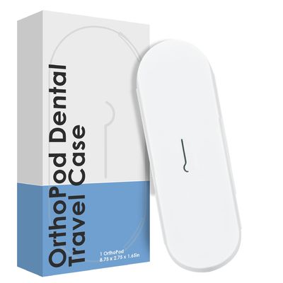 OrthoKey OrthoPod Dental Case - Travel Case For Toothbrush and Toothpaste + OrthoKey & Clear Aligner or Retainer Travel Case, Portable Dental Care Case for Traveling, Sterile Storage for Retainers