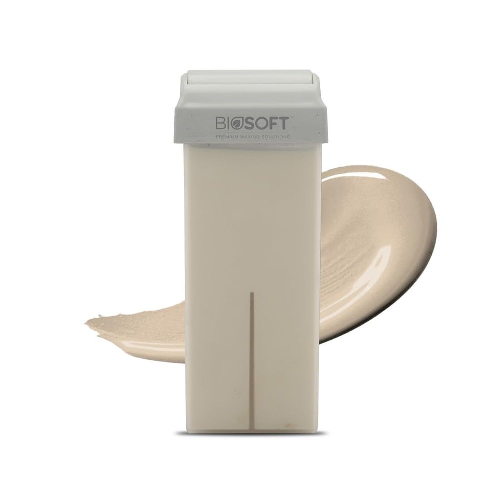 Biosoft Banana Roll-On Wax Cartridge | Hair Removal Refill| Smooth & Long-Lasting for Arms, Legs & Body | Easy Roll-On Application | Painless Hair Removal Wax For Men & Women |100 ml