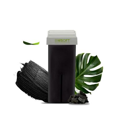 Biosoft Liposoluble Liposoluble Charcoal Wax 100ml (Roll On) (Black)