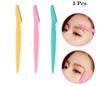 Anugrah 3 pis Eyebrow Razors Precision Sharpness for Trimming and Shaping Eyebrows- Multipurpose Exfoliating Face Razor and Under Arms and Under Lag Razor view 4