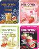 Milk'O'Mix Thandai/Strawberry/Kesar Elaichi and Flalooda King Instant Milk Flavour Drink Milk with Energy Box - 150 g Each (Pack of 4) view 1