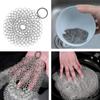 Cast Iron Cleaner kit, Wood Scrub Cleaning Brush, Stainless Steel Chainmail Scrubber, Pan Scrapers, Kitchen Cleaning view 2
