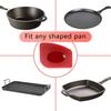 Cast Iron Cleaner kit, Wood Scrub Cleaning Brush, Stainless Steel Chainmail Scrubber, Pan Scrapers, Kitchen Cleaning view 3