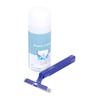 Cardinal Health RAZOR01 Standard Twin Blade Razor with Lubricating Strip, Blue view 2