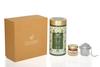Octavius Tea Essentials Range | Holy Basil | 1 Wellness Tulsi Green Tea | High in Antioxidants | Packed In Decorative Tin Box along with a infuser and Mini Honey jar view 1