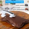 Olex Premium Electric Hot Water Bag | Dual Insulation Silicon Technology | 6 Layers of Protection | Clip Charger with Auto Cut-Off (Brown) view 2