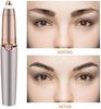 Eyebrow Hair Remover, Painless Precision Eyebrow Trimmer Brows Epilator Eye Brow Facial Face Razor for Face Lips Nose Facial Hair Removal with LED Light for Women Men, Gold view 4