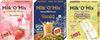 Milk'O'Mix Strawberry,Thandai And Kesar Pista Kulfi Instant Milk Flavour Drink Milk with Energy Box - 150 g Each (Pack of 2) view 1