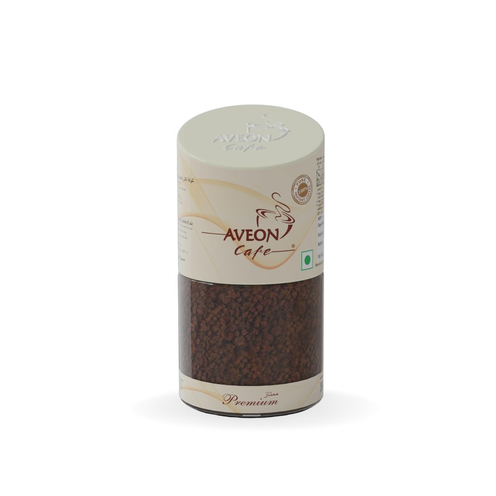 Aveon Cafe Premium Instant Coffee - 50g Jar | Finely Agglomerated Coffee Blend | Rich Aroma & Smooth Flavor | Crafted with 100% Arabica & Robusta | Instant Coffee Perfection